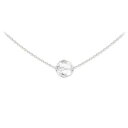 【送料無料】ネックレス　シルバーラウンドパールミリスワロフスキーエレメントクリスタルcollier ras de cou argent 925 perle ronde ..