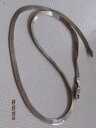 【送料無料】ネックレス　ソリッドシルバーメッシュカラースネークパンチcollier maille serpent en argent massif poinonn 38 cm