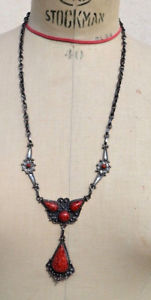 hokushin㤨̵֡ۥͥå쥹ɥåץꥹȥСcollier en chute ethnique corail rsine et mtal argentפβǤʤ19,980ߤˤʤޤ