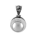 【送料無料】ネックレス スターリングシルバーマベバリfemmes en argent sterling 925 mabe perle bali 44cm pendentif