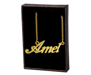 【送料無料】ネックレス ネームネックレスクリスマスnom colliers amel 18k plaqu or unique fait sur mesure nol cadeau amiti