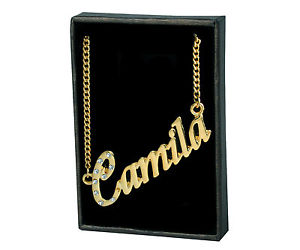 ̵ۥͥå쥹kɥ᥸㡼nom colliers camila 18k plaqu or lettre fait ...