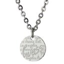 【送料無料】ネックレス　ロゴcollana girocollo donna guess usn81003 medaglietta logo inciso pendente