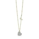 【送料無料】ネックレス　ドーナゴールドクオーレスワロフスキーcollana donna guess my sweetie ubn84041 acciaio gold dorato cuore swarovski