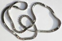 【送料無料】ネックレス　クリップビンテージジュエルモネダブルリンクカラースクエアcollier bijou vintage sign monet maillon double carr couleur argent * 3288