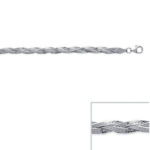 yzlbNX@`F[Nbv\bhVo[chaine collier tress 3 rangs 45cm argent massif neuf bijouteriejolybijoux