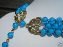 【送料無料】ネックレス　ネックレスビンテージラスガラスクラスプドーレパテbeau collier vintageras le cou en pate de verrefermoir..