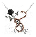 【送料無料】ネックレス ゴスロックチェーンクリップピンクペンダントスネークゴシックピンクgoth alchemy collier chaine amp; pendentif rose amp; serpent a rose for eve gothique