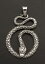 【送料無料】ネックレス　シルバーマッシフチベットpendentif tibetain serpent en argent 925 massif 63g tibet 25899 m24