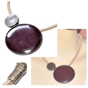 yzlbNX@J[la tribu rigaux collier ethnique couleur bronze patin marron rouge bijou