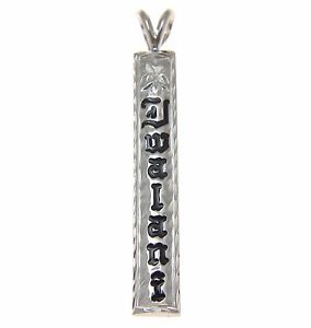 yzlbNX@JX^nCVo[C`argent 925 fait sur mesure personnalis nom hawaen ancien pendentif 6mm 38cm