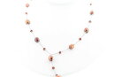 【送料無料】ネックレス　スターリングリゾーツスターリングバロックガーネットパールネックレスsterling 79mm baroque rouge culture deau douce perle amp;garnet collier de perles