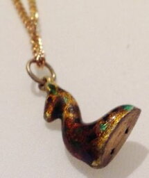 【送料無料】ネックレス　ネックレスpendentif annee 70 collier biche email cloisonne r