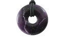 【送料無料】ネックレス　ドーナツパイdonut ou pi chinois fluorine violette 4cm