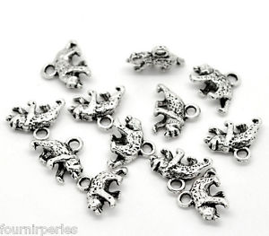 【送料無料】ネックレス　ペンダントクマ250 pendentifs charms ours blanc 16x12mm