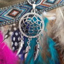 【送料無料】ネックレス　ネックレスモデルシルバーゴールドjoli collier mi long modle attrape rves dreamcatcher argent ou dore strass