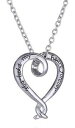 【送料無料】ネックレス ハートネックレスcollier coeur grav you hold my heart forever tu tiens mon coeur pour toujours(4)