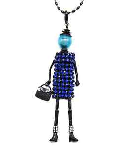 yzlbNX@y_glbNXsp476 sautoir collier pendentif poupe articule femme robe strass bleu et