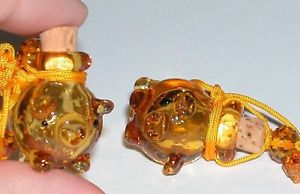 yzlbNX@NX^KXu^IW{[1 pc boule en verre cristal ambre cochon huile essentielle parfum