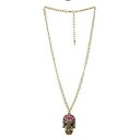 【送料無料】ネックレス　ゴールデントーンファンキークランプレトロキッチュton dor funky orns tte de mort tain alliage collier rtro kitsch nouveau