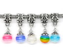 【送料無料】ネックレス　ペンダントブレスレット100 mixte pendentifs perles en rsine pr bracelet charms 25x8mm