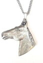 【送料無料】ネックレス　イギリスペンダントtte de cheval pendentif fabriqu la main en tain massif au royaumeuni