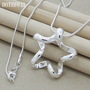 ネックレス 【送料無料】ネックレス　シルバージュエリースターリングインチペンダントネックレスas fr24956 925 bijoux en argent sterling 18 pouces femmes colliers pendentif