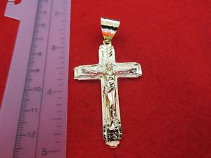 yzlbNX@S[hNX[v`F[14kt or ep over 7cm croix crucifix w406cm762cm 3mm corde chain4509