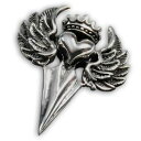 【送料無料】ネックレス　ステンレススチールウイングハートクラウンッドクラダセルティックpendentif acier inox cur aile couronne flche claddagh amour celtic argent