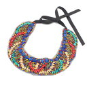 【送料無料】ネックレス　ラボエームハンドクリップ5xles femmes perles boheme de couleur des bijoux faits a la main collier de y4