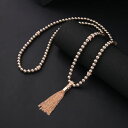 【送料無料】ネックレス　ポンポンワイヤーパールキーパッドレトロcollier dor long pendantif pompon metal fil pav perle dor retro myl 2