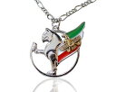 【送料無料】ネックレス ペルシャイランロゴペルシャフラグargent pt simorgh farvahar charme iranien perse empire arme logo persia drapeau(4)