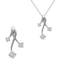 【送料無料】ネックレス　ジルコニウムファインジュエリーpendentif femme en argent 925000 et oxydes de zirconium neuf beaux bijoux