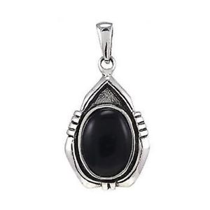 yzlbNX@X^[OVo[IjLXfemmes en argent sterling 925 ovale onyx noir oxyd 32cm pendentif