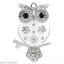 ̵ۥͥå쥹ڥȥե15 pendentifs accessoire hibou chouette animal strass 51cm x 32cm b24716