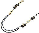 【送料無料】ネックレス クリップコードcl2189f sautoir collier cordons avec perles, ovales et multi pices mtal n