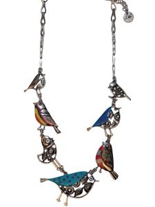 ネックレス　ネックレスlol bijoux collier picoti picota ribambelles doiseaux bleu lolilota