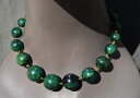 【送料無料】ネックレス　ビンテージベークライトネッククランプvintage collier ras de cou en baklite de couleur vert verte green