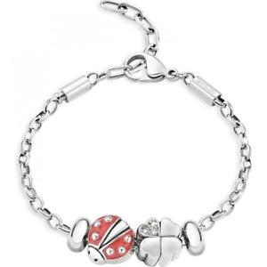 yzlbNX@hbvbracciale donna morellato drops scz676 acciaio quadrifoglio coccinella charms