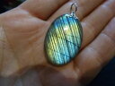 【送料無料】ネックレス pendentif protection en labradorite ref 6581
