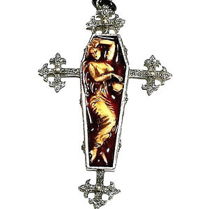 【送料無料】ネックレス　ゴシックキスネックレスネックレスゴシックフランジ