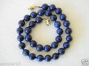 【送料無料】ネックレス　ラピスラズリネックレスミリラピスハンドbleu lapis lazuli collier 10mm lapis perles 10 mm main nou longueurs varies