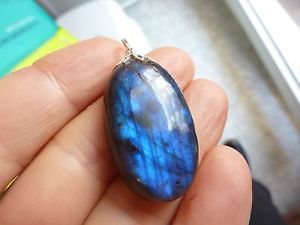 yzlbNX@[sublime pendentif labradorite 63,5 cts avec lacet coton cire 5909