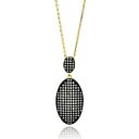 yzlbNX@X^[OVo[WRjENbvfemmes en argent sterling 925 2 tons oxyde de zirconium ovale 16 collier