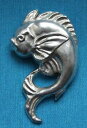 【送料無料】ネックレス ピンビンテージbroche poisson vintage en plaqu argent(4)