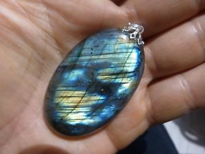 【送料無料】ネックレス　ペンダントpendentif protection labradorite ref 4185