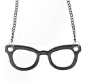 【送料無料】ネックレス　ネックレスペンダントチェーンベゼルブラックファンタジーcollier, pendentif lunette fantaisie noire avec chaine de 60 cm