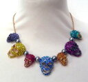 yzlbNX@og[EB\NX^r[YwbhNvbutler et wilson multicolore cristal perle tte de mort collier