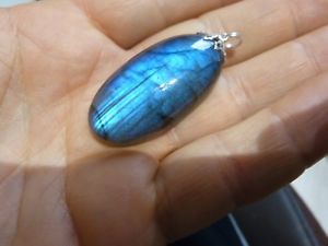【送料無料】ネックレス ペンダントpendentif protection labradorite ref 3689