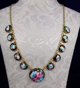 【送料無料】ネックレス　ビンテージジュエリーネックレスチェーンbijou vintage collier mtal dor ornement cuivre maill chaine mtal dor t160